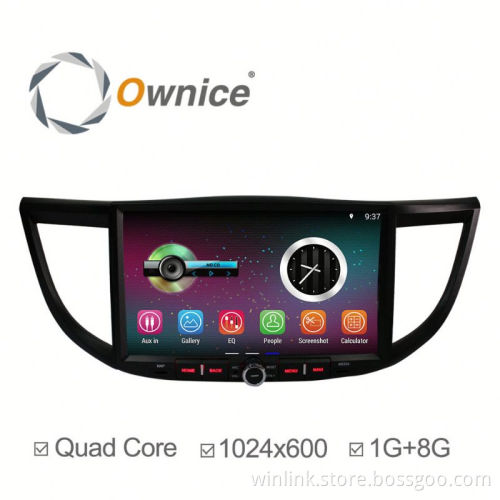 10.2" Pure Android 5.1 quad core car mulitmedia player for CRV 2014 built in wifi HD 1024*600
